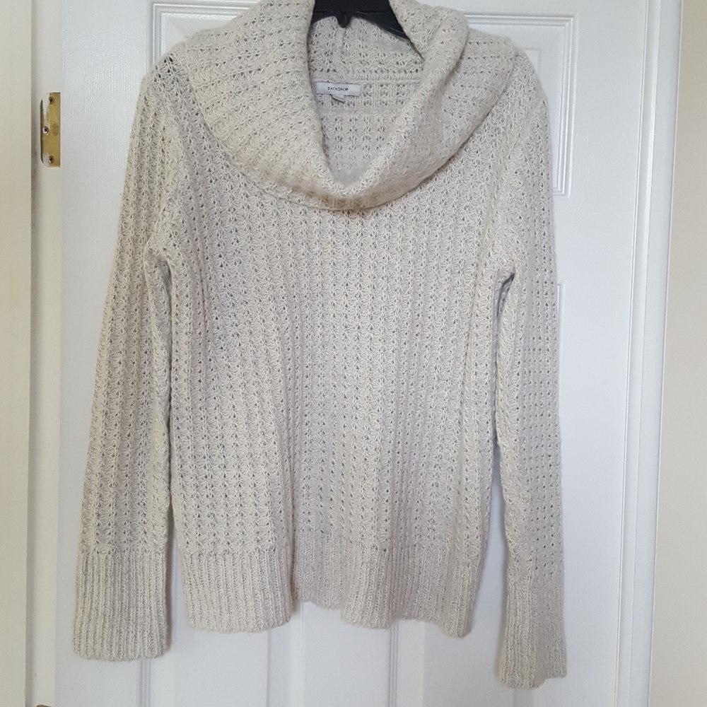 Backdrop Cowl Neck Knit Sweater